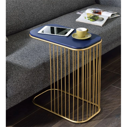 Accent Table, Sofa Table Cocktail Table with Metal Base