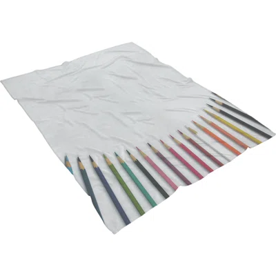 Games Colored Pencils 17 Throw Blanket