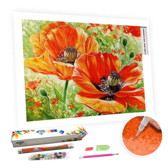 5D Diy Square Round Diamond Painting Kit Full Drill-Blooming Flowers-Diy By Number Rhinestone Pasted For Home Wall Decor