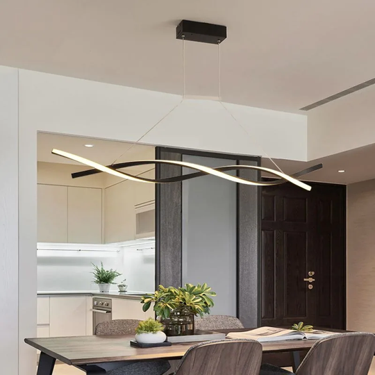 Modern 30W Dimmable LED Integrated Kitchen Island Pendant Light - 39.3*39.3*17.2H