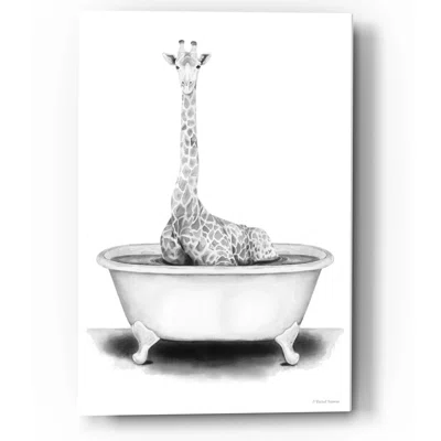 Giraffe in Tub by Rachel Nieman - Unframed Graphic Art