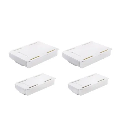 Huriyyah 2Pcs Self- Adhesive Drawer Under Table Desk Organizer