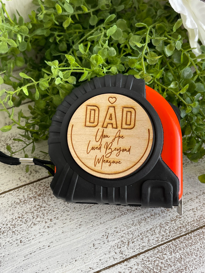 Tape Measure For Dad Or Grandpa - Engraved Gift Men Unique Wedding Christmas Birthday