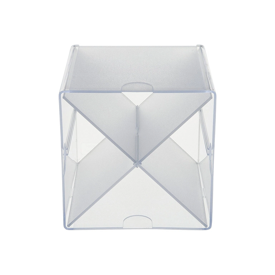 Deflect-O Cube 4-Compartment Stackable Plastic Compartment Storage - 6" x 6" x 6"