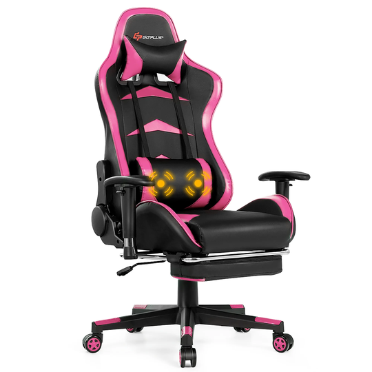 Massage Gaming Chair Reclining Backrest Racing Computer Office Chair