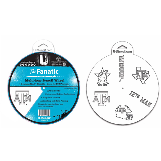 Texas A&m University Stencil Wheel - The Fanatic