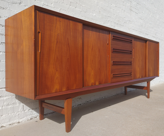 Mid Century Danish Modern Sideboard By Jensen & Molholm