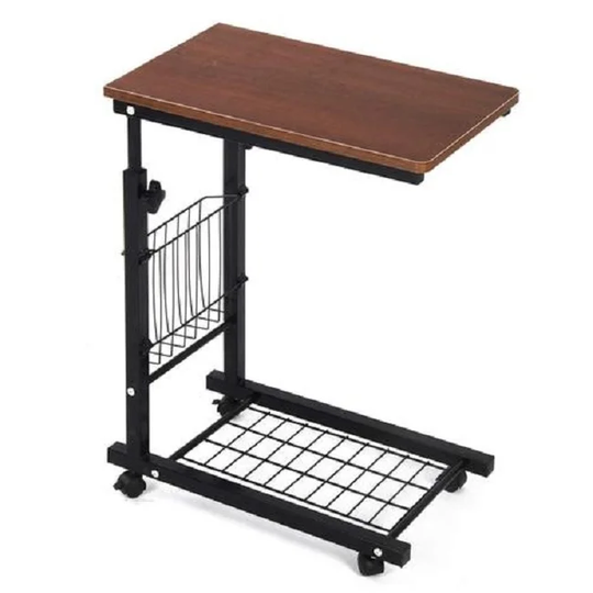 Side Table End Table C Table Snack Table Computer Laptop Workstation, Original Oak