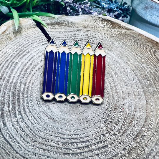 Color Pencils Enamel Pin