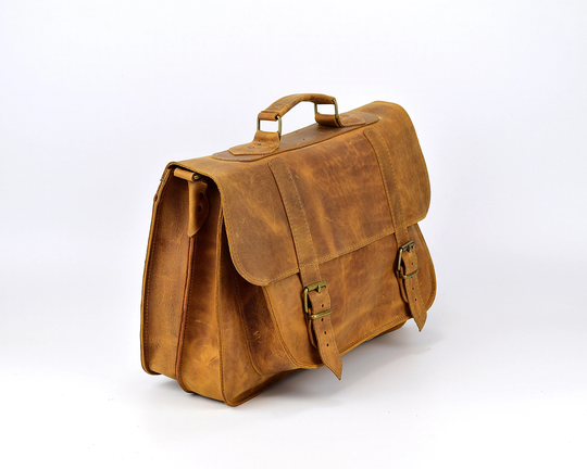 Handmade Calf Leather Messenger Crossbody Laptop Bag, Travel Handbag, Office Handbag Briefcase, Rustic Best Christmas Gift
