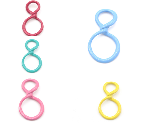 2 Pcs Colored İnfinity Charms, Necklace Pendant, Symbol Charm For Necklace, Jewelry, | 16.5x30mm Crld-23