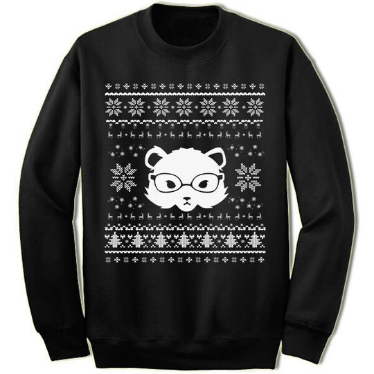 Gerbil Christmas Sweater Sweatshirt. Pet Ugly Xmas Sweater
