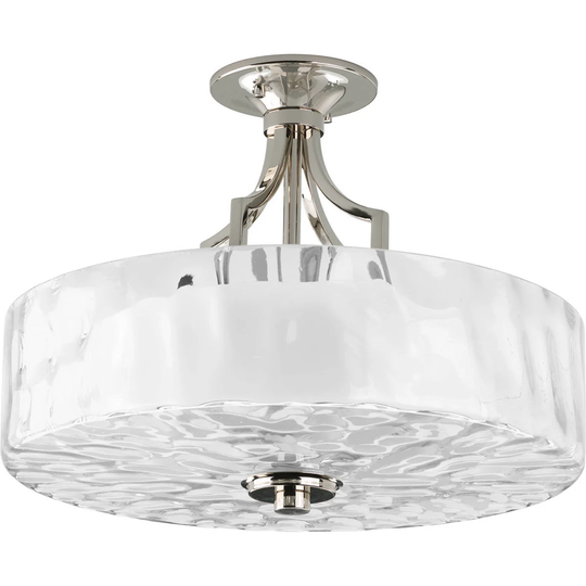 Progress Lighting Silvertone 2-light Semi-Flush - N/A