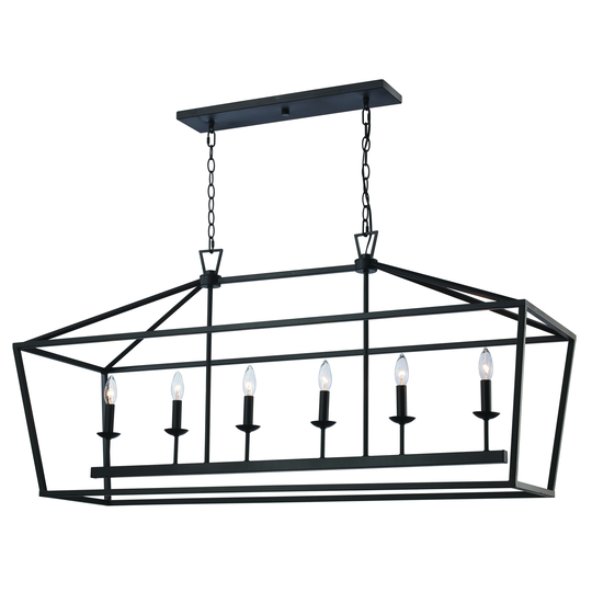 Trans Globe Lacey 6 Light Pendant Light
