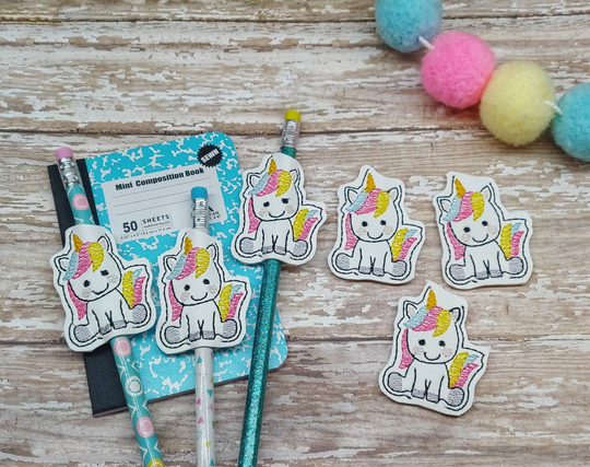 Unicorn Pencil Topper/straw Hugger Large Quantity Discounts Available