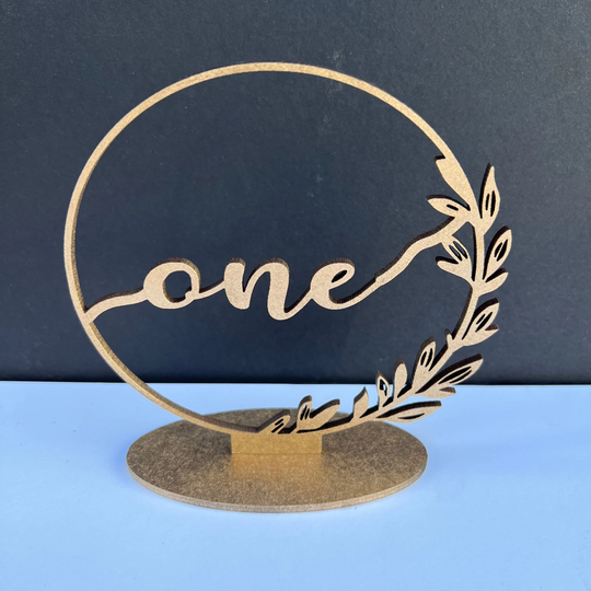 Wedding Numbers, Circle Table Gold, Silver, Rose, Gold Wood, Acrylic Setting