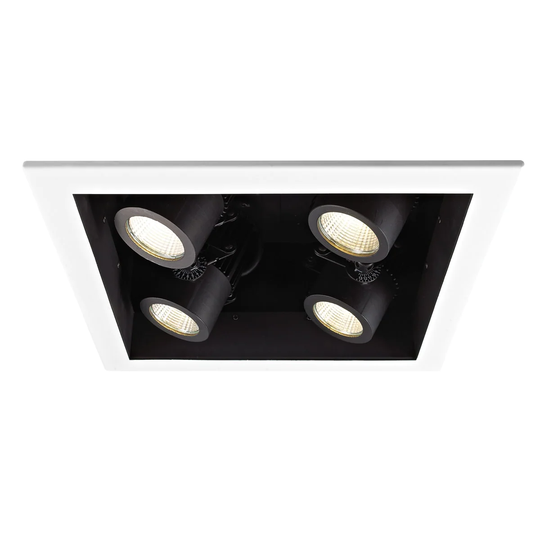 WAC Lighting Precision Multiples 4" 4 Light Adjustable Square Trim