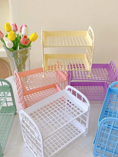 Mini Storage Cart | Rack Organizer Office & Desk Cute Stationery