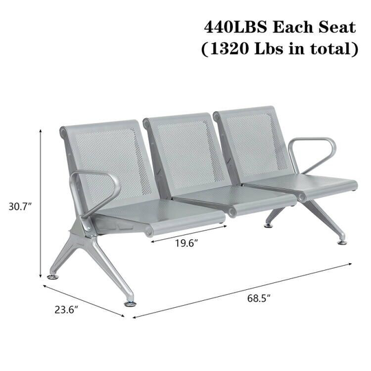 Office Reception Chair, Waiting Room chair Guest Bench for Airport Hospital Bank Salon Barber Hall Room Conference - N/A