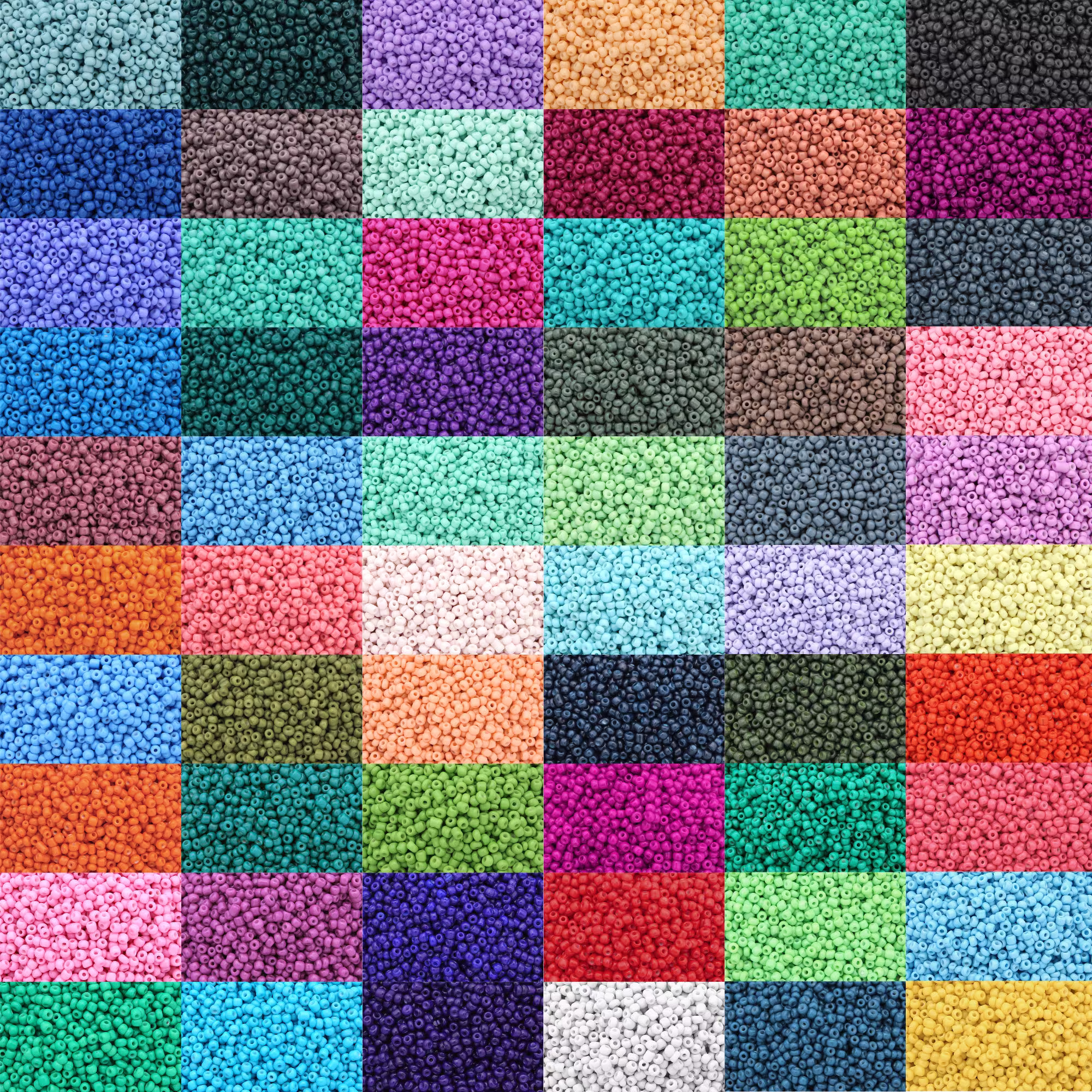 60 Color Choices 3mm Opaque Seed Beads 8/0 - 1000 Pieces 1mm Hole Size High Quality Multi Different Colors
