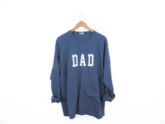 New Basic Dad Long Sleeve Comfort Colors T-Shirt // Size S-3xl You Pick Color &