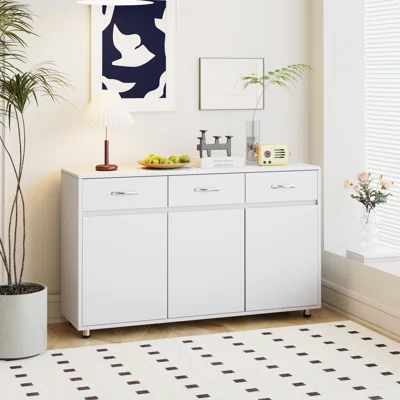 52.4" Wide 3 Drawer Sideboard
