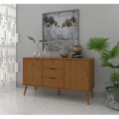 51.37" Wide 3 Drawer Sideboard