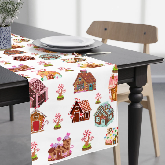 Gingerbread House Table Runner, Decor, Christmas Gifts, Housewarming Gift, Decor