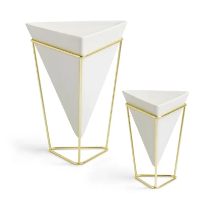 2 Piece Trigg 8.13" Indoor / Outdoor Porcellain Table Vase Jar Set