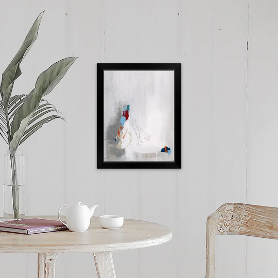 "Down the Street II" Black Framed Print