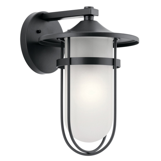 Kichler Lighting Finn Collection 1-light Black Outdoor Wall Lantern