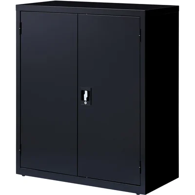 Lorell Fortress Series Black Storage Cabinets