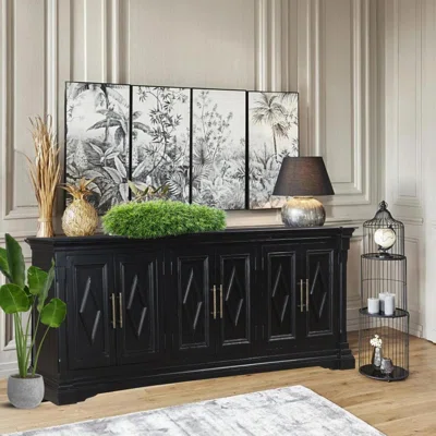 93" Wide Mango Solid Wood Sideboard