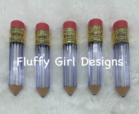 Pencil Lipgloss Tube, Blank, Glitter Lipgloss, Diy Keychain