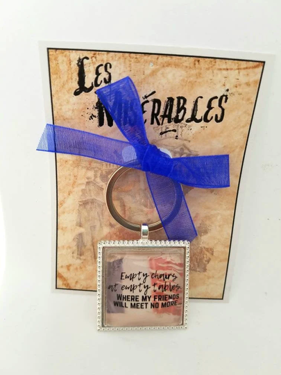 Empty Chairs Les Mis Keychain, Miserables, Cast Gift, Opening Night Closing Show Director Themed Theatre Merchandise