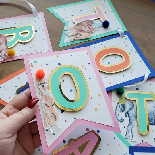 Zoo Party Animal Banner 3D | Customize
