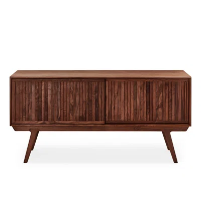 Mads 62.9" Wide Oak Solid Wood Sideboard