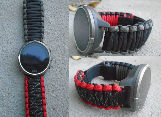 Paracord 550 Suunto 9, 7, 5 Peak, 3, D5, Elementum, Spartan Sport, Traverse Alpha Adjustable Replacement Watchband