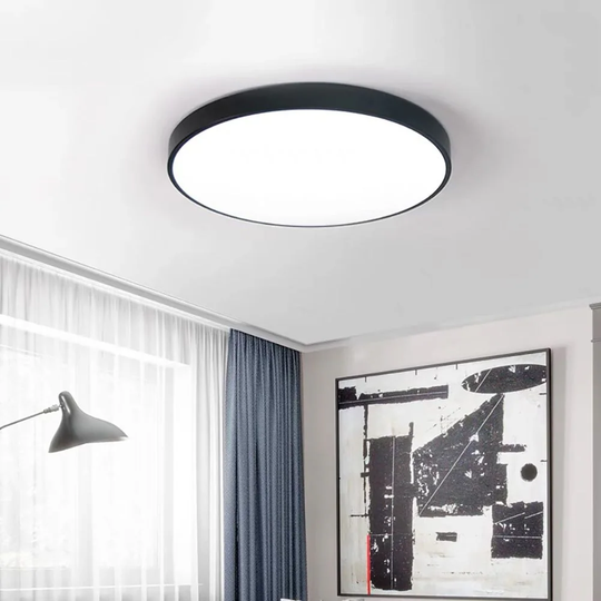 Modern 12" Circle 20W LED Flush Mount Ceiling Light - 11.8*11.8*1.57H