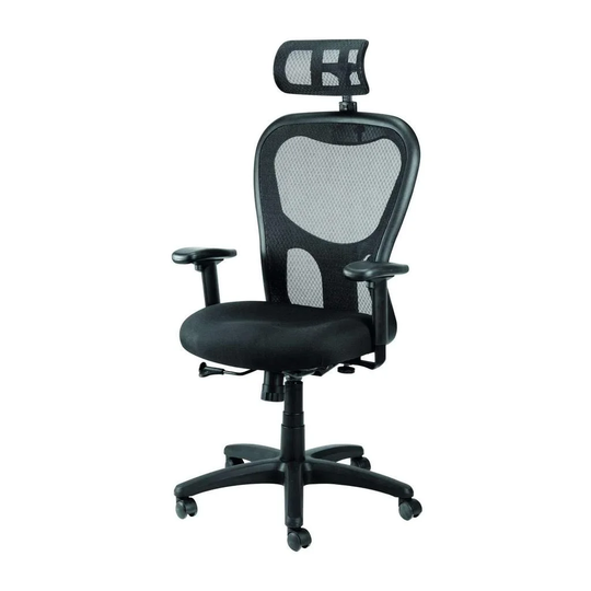 Black Mesh Fabric Rolling Office Desk Chair - 26" W x 24" D x 40.6" H