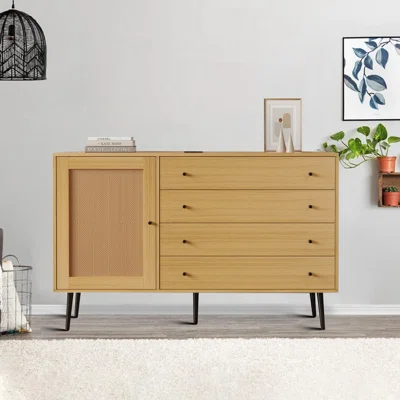 Kittitas 55.13" Wide 4 Drawer Sideboard