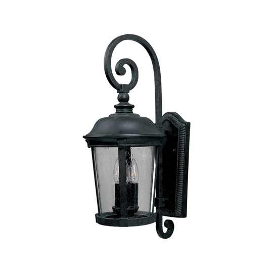 Maxim Bronze Die Cast Seedy Shade Dover DC 3-light Outdoor Wall Mount Light