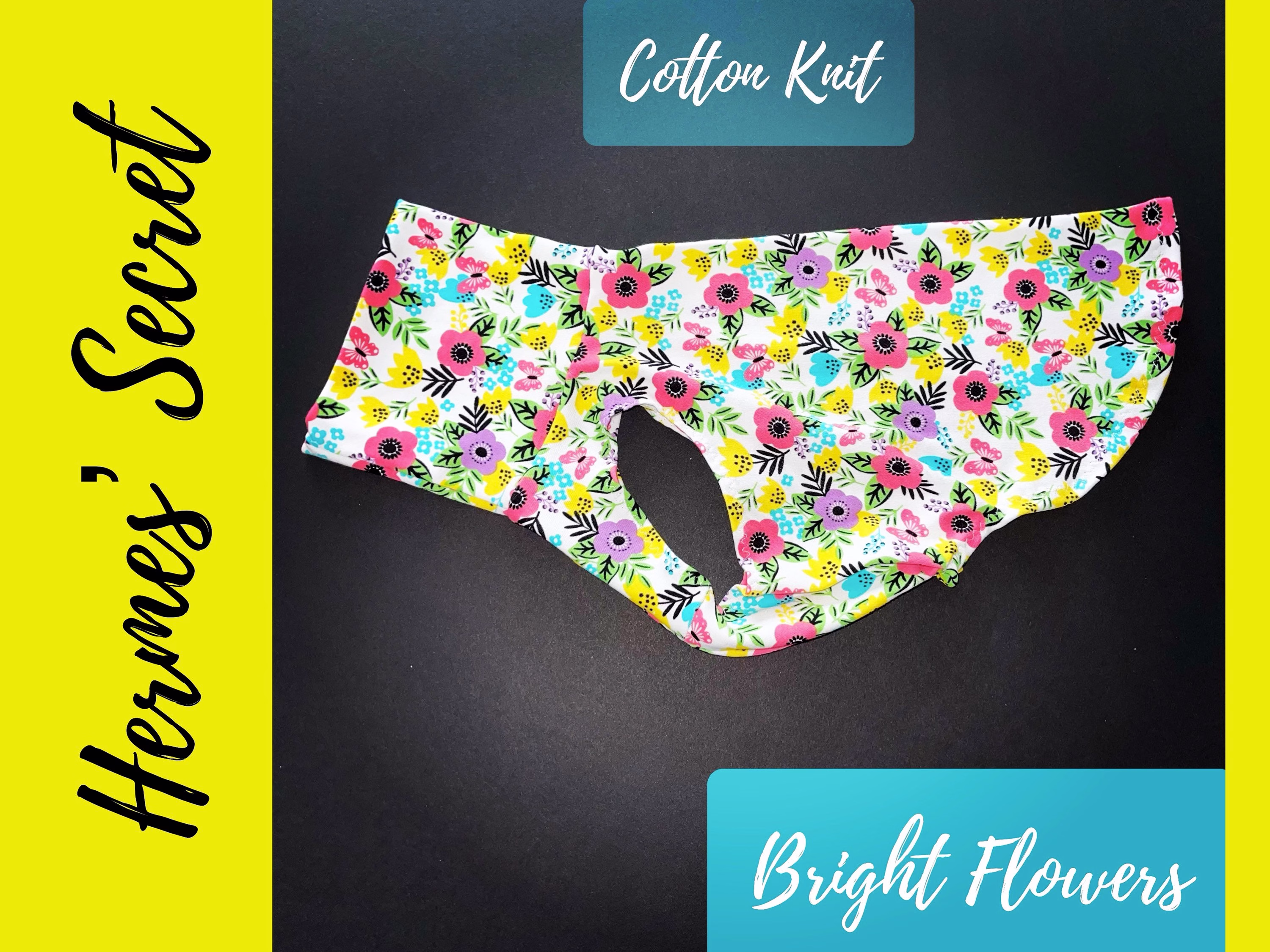 Hermes' Secret Bright Flowers Cotton Knit Jammies