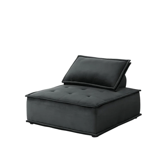 Anna Velvet Armless Lounge Chair