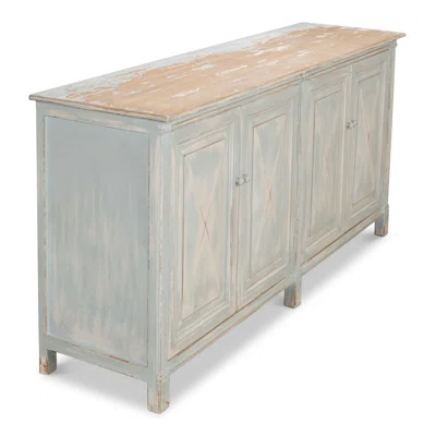Wesley 76" Wide Pine Wood Sideboard