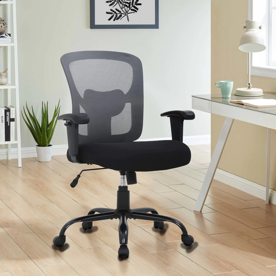 Swivel Height Adjustable Ergonomic Mesh Office Chair - 23-inW x 39.7-43.7-in H