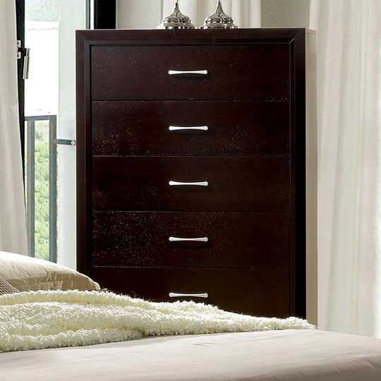 Furniture of America Hoss Contemporary Espresso 5-drawer Chest