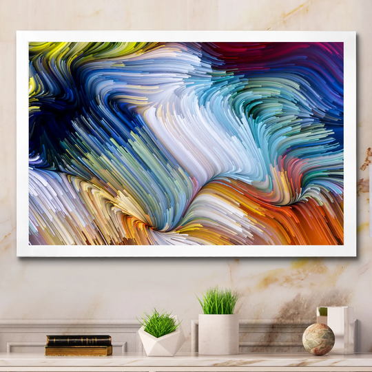 Designart 'Life Of Liquid Color' Modern Framed Wall Art