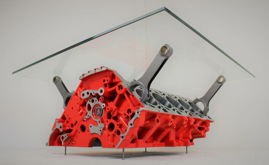 Engine Table Lamborghini Gallardo V10 - Block Coffee Ben's Automotive Decor