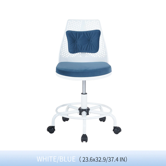 Office Chair with Metal Foot Ring